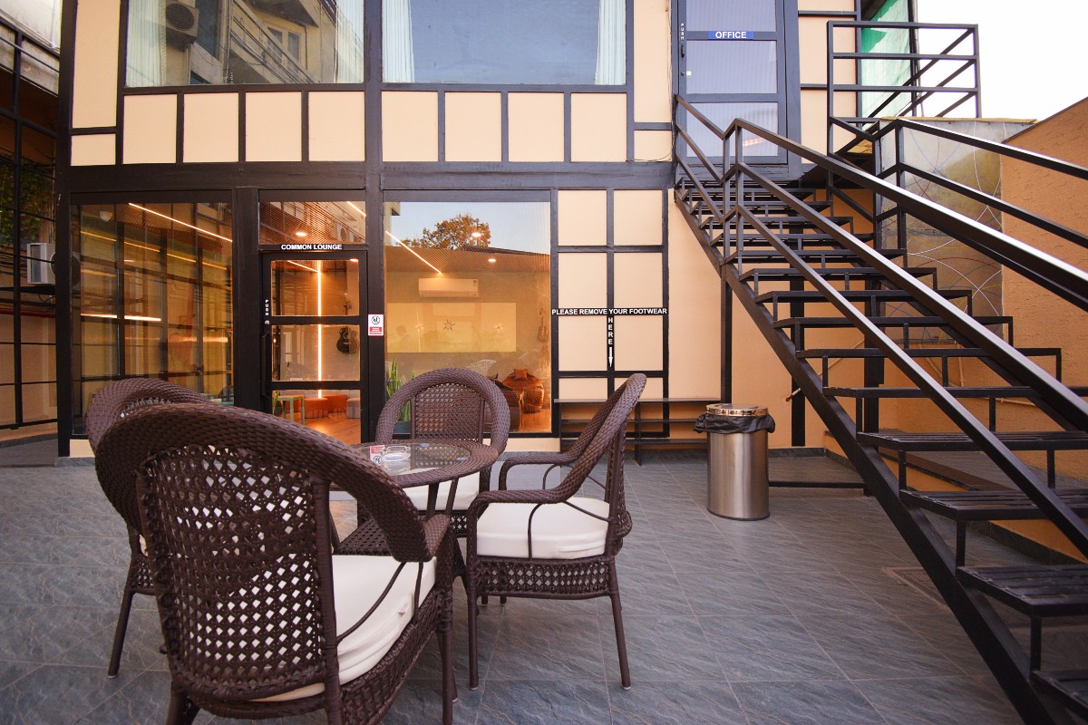 Courtyard Seating at Hotel Shikha