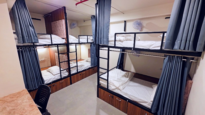 Dorm categories at Shikha Hostel Jaipur